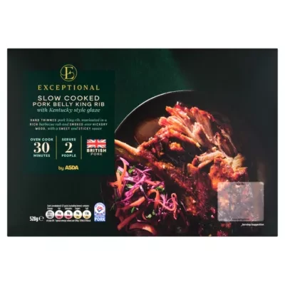 Exceptional by ASDA Slow Cooked Pork Belly King Rib with Kentucky Style Glaze 528g