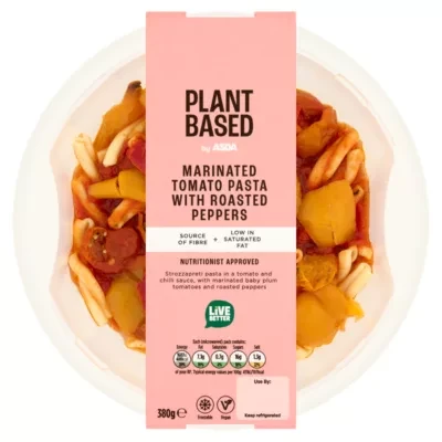 ASDA Plant Based by  Marinated Tomato Pasta with Roasted Peppers 380g