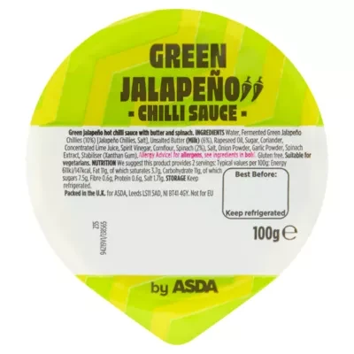 ASDA Green Jalapeño Chilli Sauce 100g