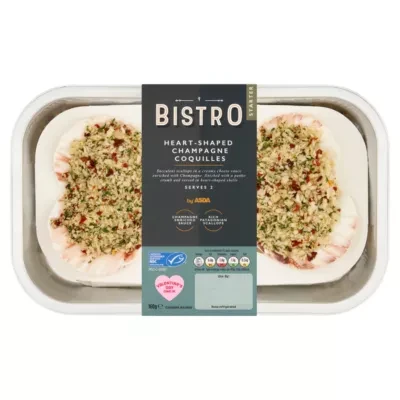 Bistro by ASDA Heart Shaped Champagne Coquilles 160g