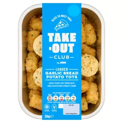 Take-Out Club by ASDA Loaded Garlic Bread Potato Tots 250g