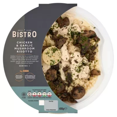 Bistro by ASDA Chicken & Garlic Mushroom Risotto 400g