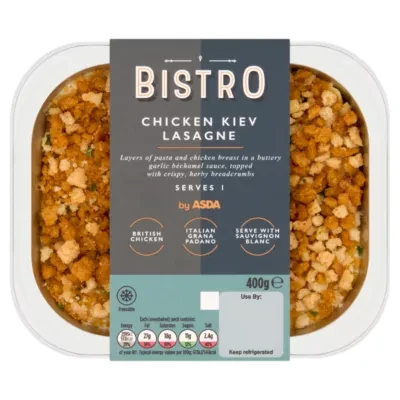 Bistro by ASDA Chicken Kiev Lasagne 400g