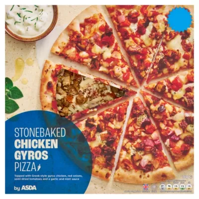 ASDA Stonebaked Chicken Gyros Pizza 355g