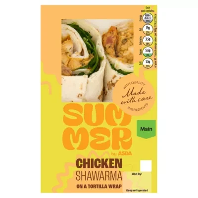 ASDA Summer Summer Chicken Shawarma on a Tortilla Wrap
