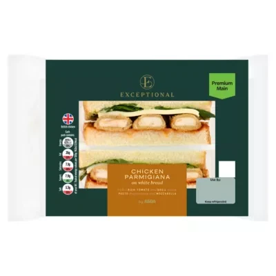 Exceptional by ASDA Chicken Parmigiana on White Bread