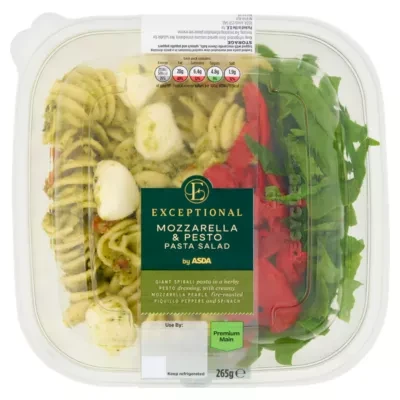 Exceptional by ASDA Mozzarella & Pesto Pasta Salad 265g