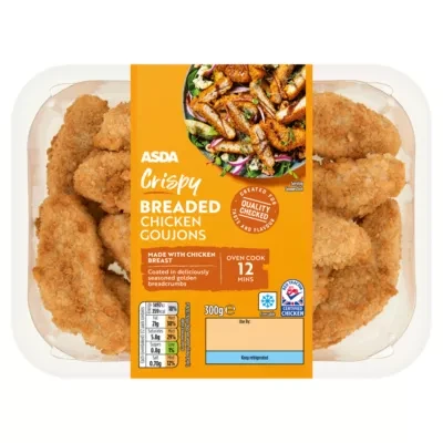 ASDA Crispy Breaded Chicken Goujons 300g