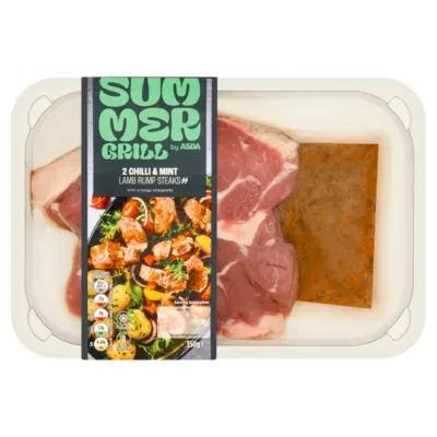 Summer Grill by ASDA 2 Chilli & Mint Lamb Rump Steaks 350g