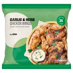 ASDA Garlic & Herb Chicken Wings 1kg
