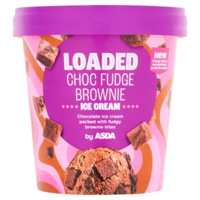 ASDA Loaded Choc Fudge Brownie Ice Cream 425ml