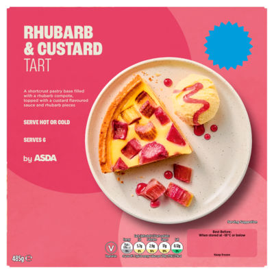 ASDA Rhubarb & Custard Tart 485g