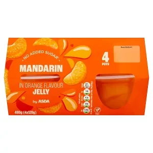ASDA Mandarin in Orange Flavour Jelly 480g (4x120g)