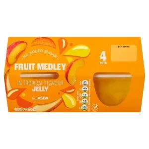 ASDA Fruit Medley in Tropical Flavour Jelly 480g (4 x 120g)