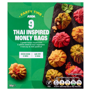 ASDA 9 Party Time Thai Inspired Money Bags 180g