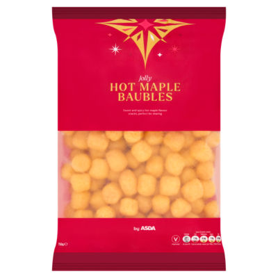 ASDA Jolly Hot Maple Baubles 150g