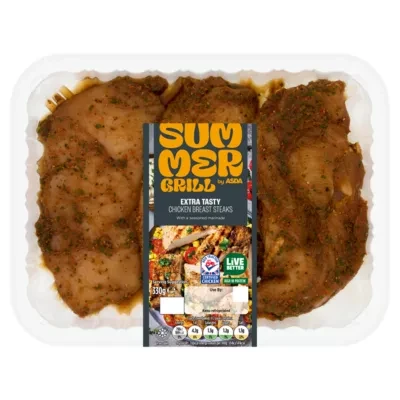 Summer Grill by ASDA Summer Grill by  Extra Tasty Chicken Breast Steaks 330g