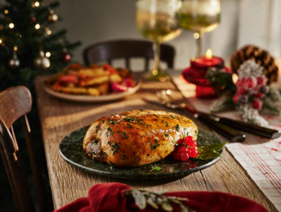 OMV! Deliciously Vegan Plant Based No Turkey Crown with Caramelised Onion & Herb Stuffing 460g