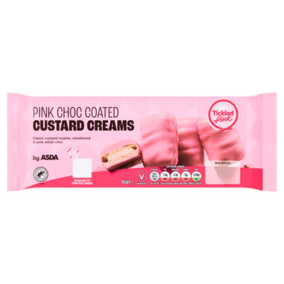 ASDA Pink Choc Coated Custard Creams 162g