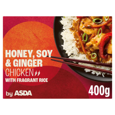 ASDA Honey, Soy & Ginger Chicken with Fragrant Rice 400g