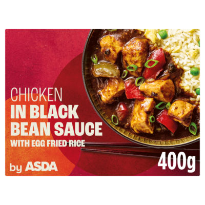ASDA Chicken in Black Bean Sauce with Egg Fried Rice 400g
