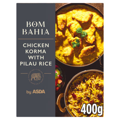 Bom Bahia by ASDA Chicken Korma with Pilau Rice 400g