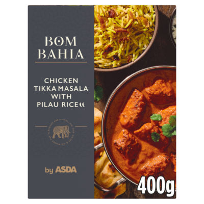Bom Bahia by ASDA Chicken Tikka Masala with Pilau Rice 400g