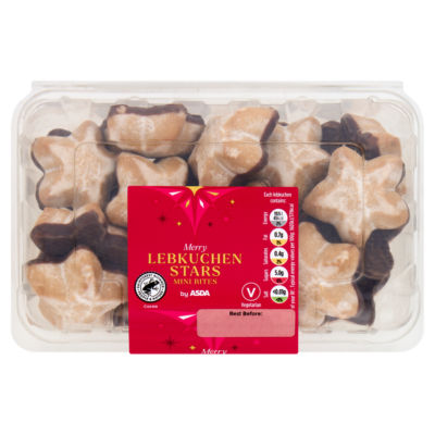 ASDA Merry Lebkuchen Stars Mini Bites 250g