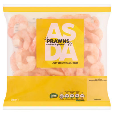 Asda Just Essentials by ASDA Cooked & Peeled Prawns 250g