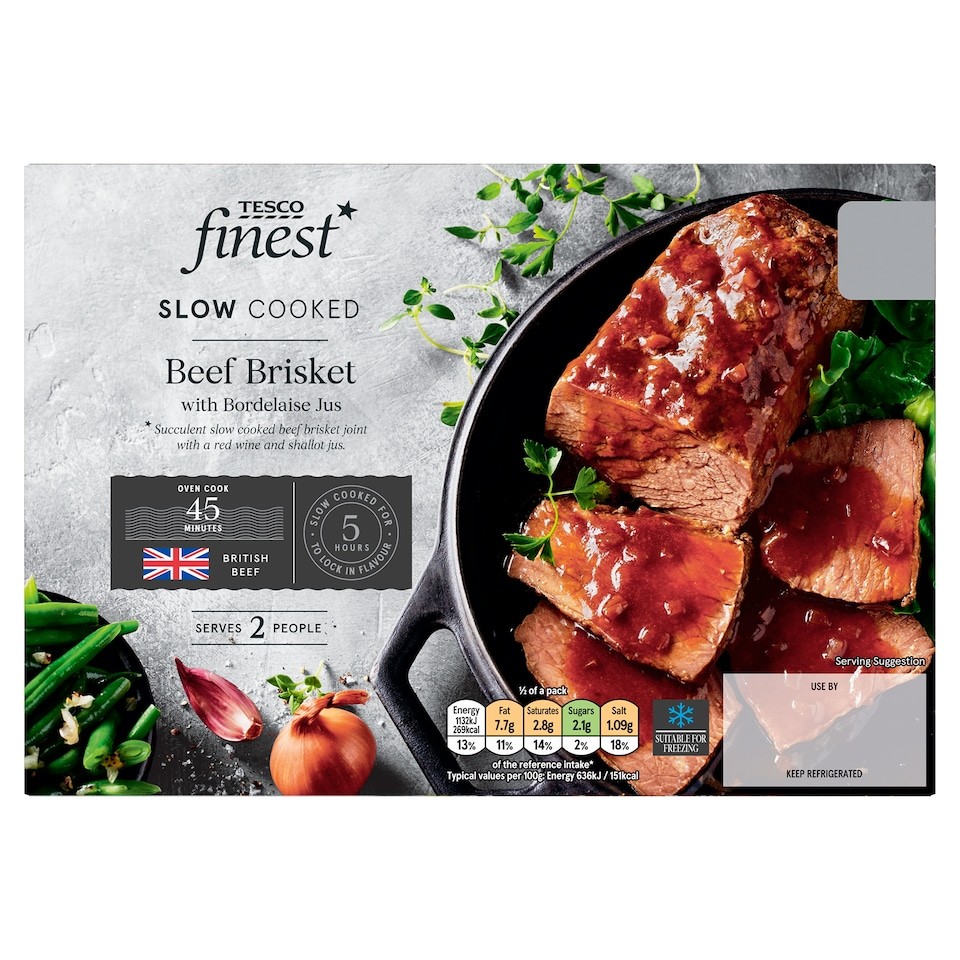 Tesco Finest Slow Cooked Beef Brisket with Bordelaise Sauce 440g