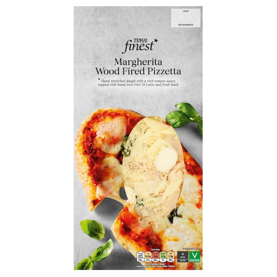 Tesco Finest Margherita Wood Fired Pizzetta 225g