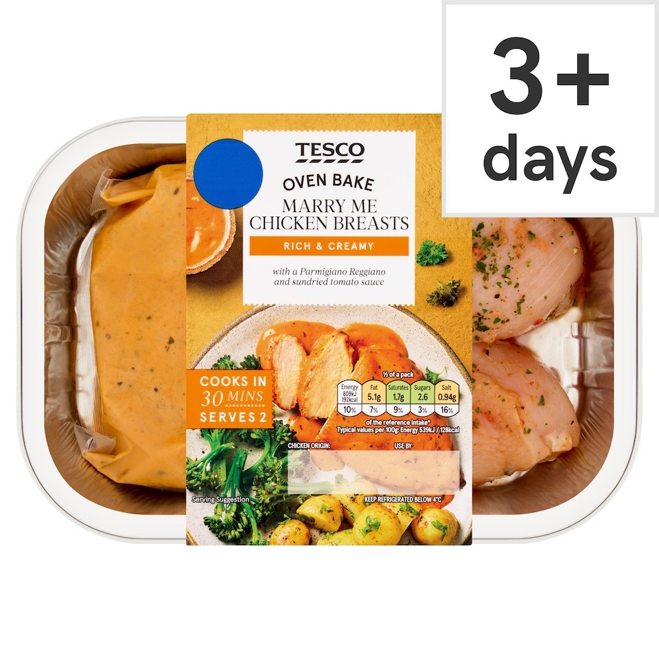 Tesco Marry Me Chicken Breasts 360g