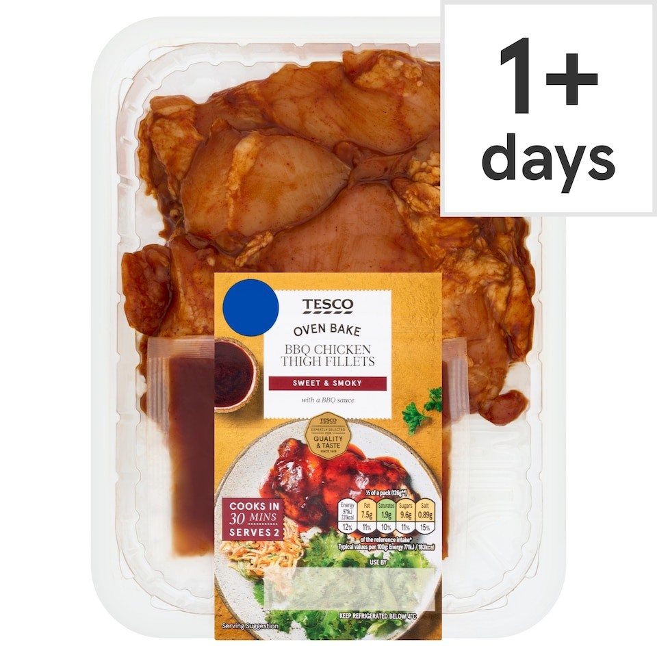 Tesco BBQ Chicken Thigh Fillets 350g