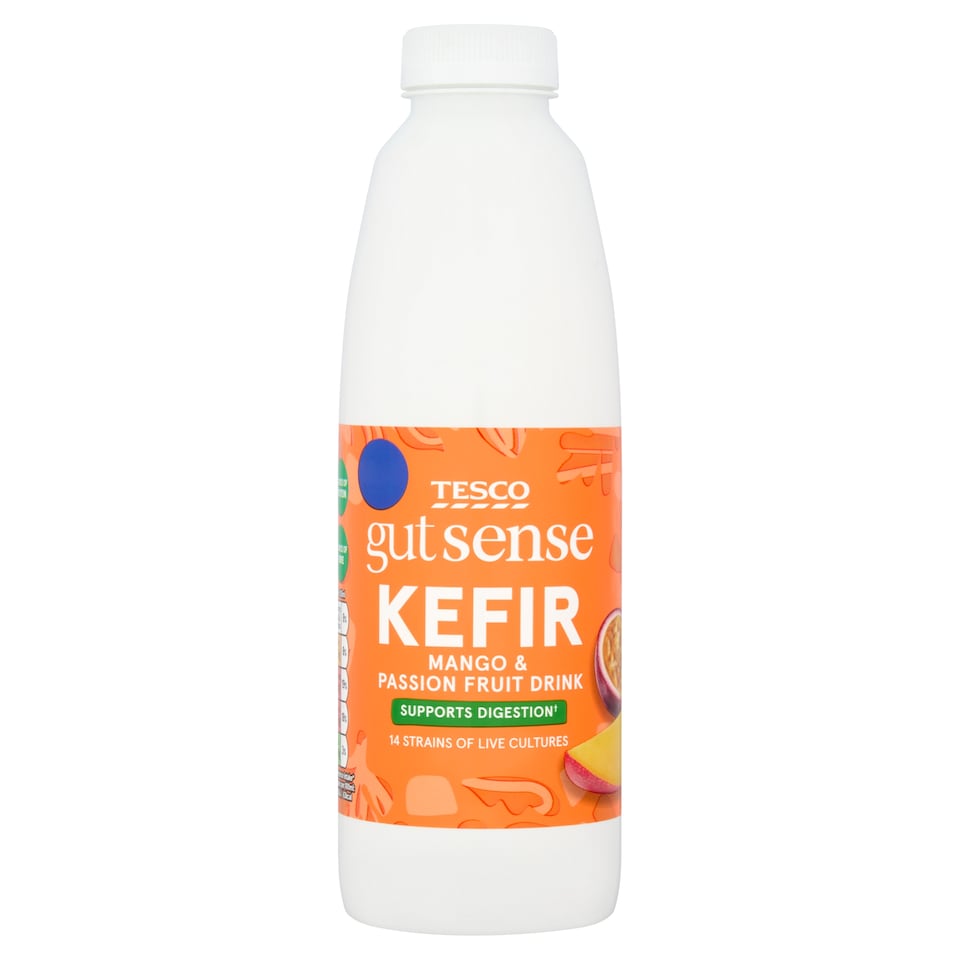 Tesco Gut Sense Kefir Mango and Passionfruit Drink 750ml
