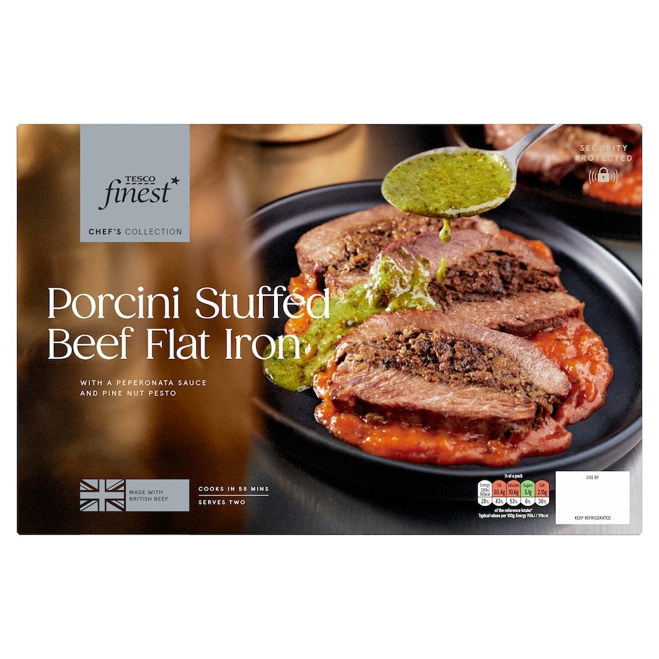 Tesco Finest Chef's Collection Porcini Stuffed Beef Flat Iron 780G