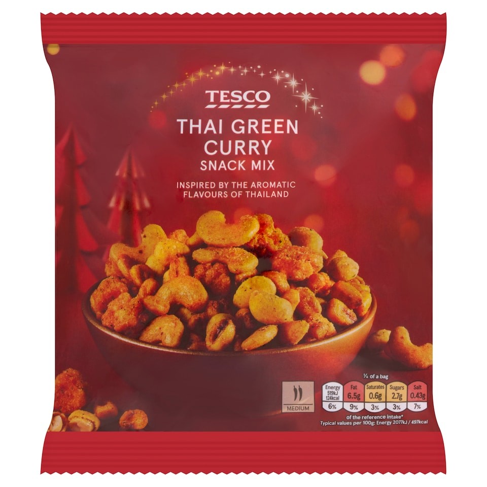 Tesco Thai Green Curry Snack Mix 150g