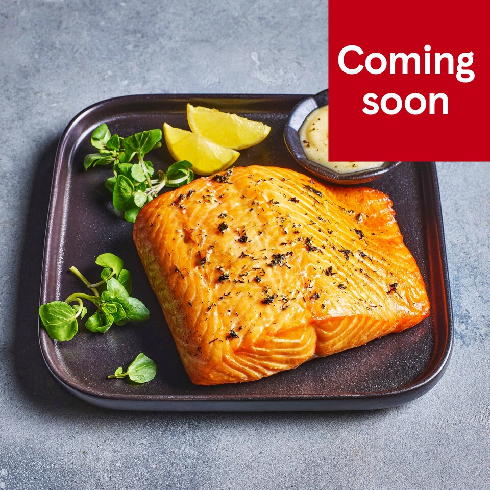 57. Tesco Finest Smoked Prime Salmon with Hollandaise Sauce 585g (Serves 4)