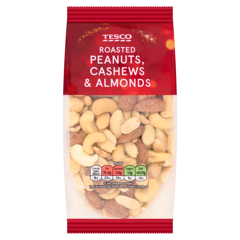 Tesco Roasted Peanuts, Cashews and Almonds 225g