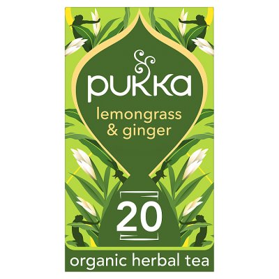 Pukka Organic Lemongrass & Ginger Tea 20 Tea Bags