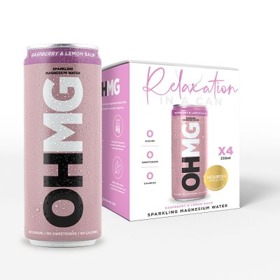 OHMG Raspberry & Lemon Sparkling Magnesium Water