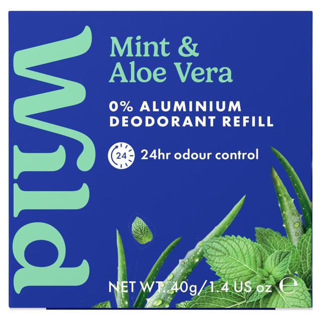 Wild Mint & Aloe Vera Natural Deodorant Refill 40g