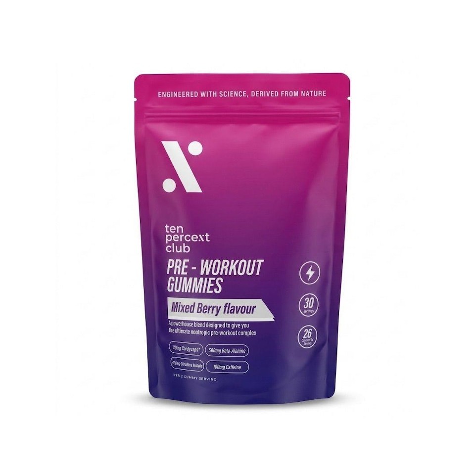 The Ten Percent Club - Pre Workout Gummies - Mixed Berry - 60 gummies