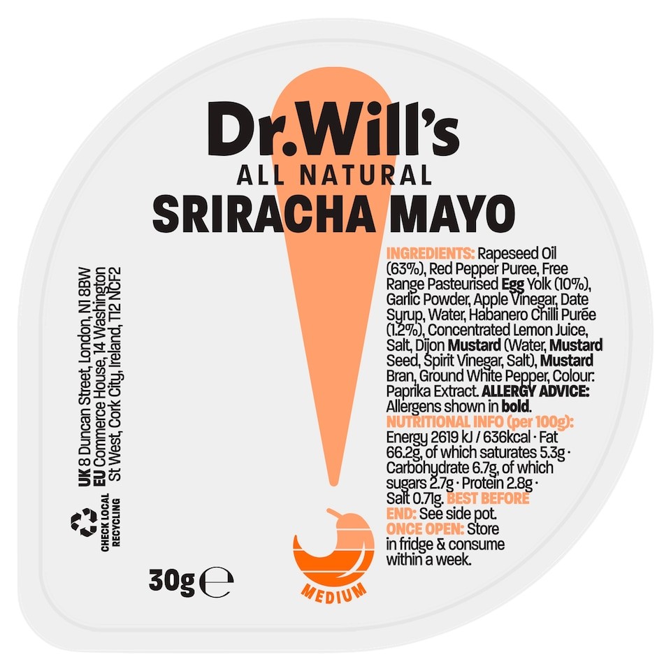 Dr. Will's Sriracha Mayo 30g