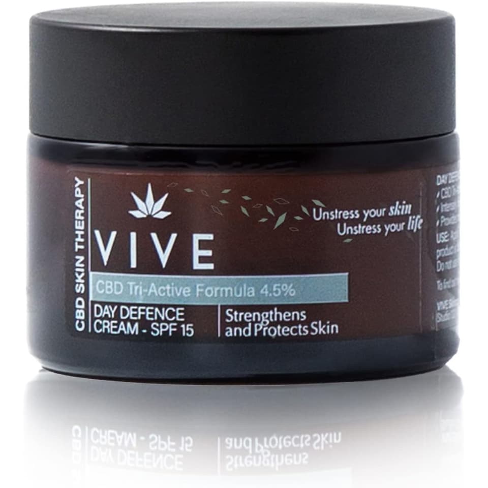 Vive Day Defence SPF15 Face Cream 15ml | Hydrating Moisturiser for Perimenopausal & Menopausal Skin