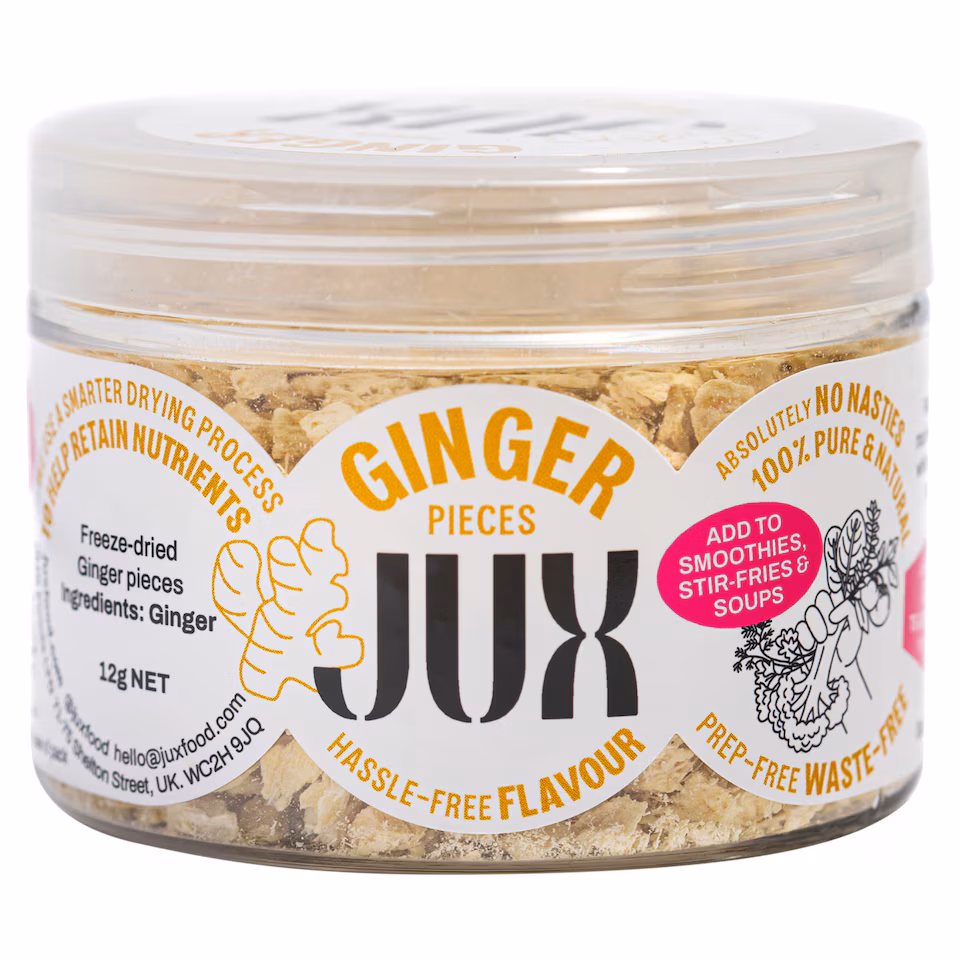 JUX Food Freeze-Dried Chopped Ginger 12g