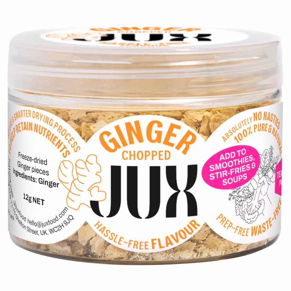 JUX Food Freeze-Dried Chopped Ginger 12g