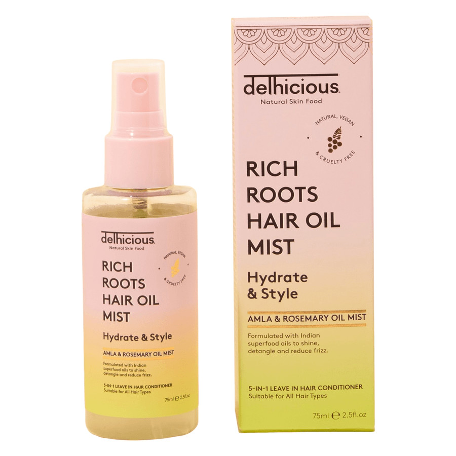 Delhicious Rich Roots 5-in-1 Hair Oil Mist Leave In Conditioner 75ml