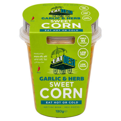 Eat Desi Garlic & Herb Sweet Corn 180g