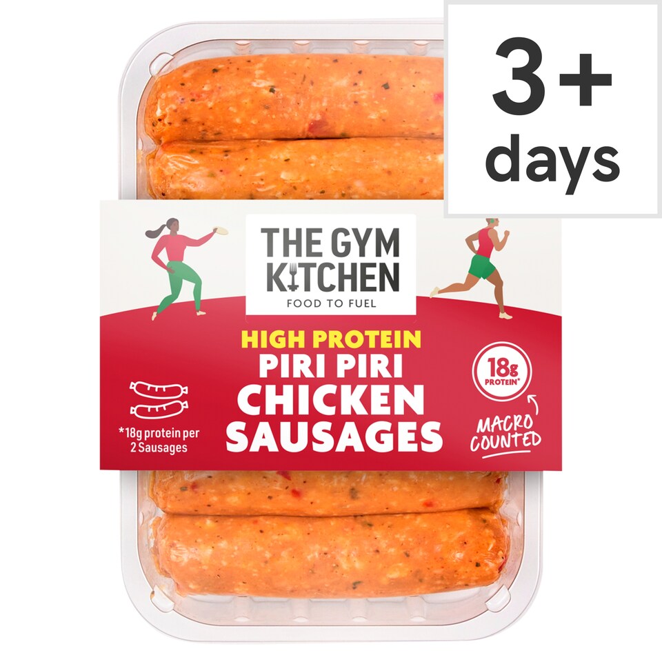 The Gym Kitchen Piri Piri Chicken Sausages 340g