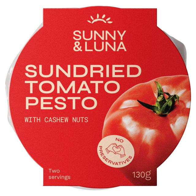 Sunny & Luna 130g Sundried Tomato Pesto with Cashew Nuts Sauce